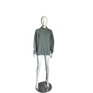Aerie Green Mock Neck Sweatshirt